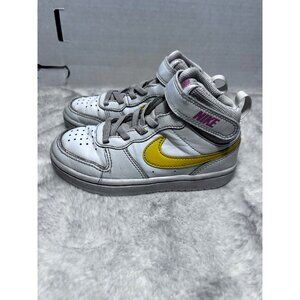 Nike Court Borough mid 2 white topaz sneaker child size 11 C
